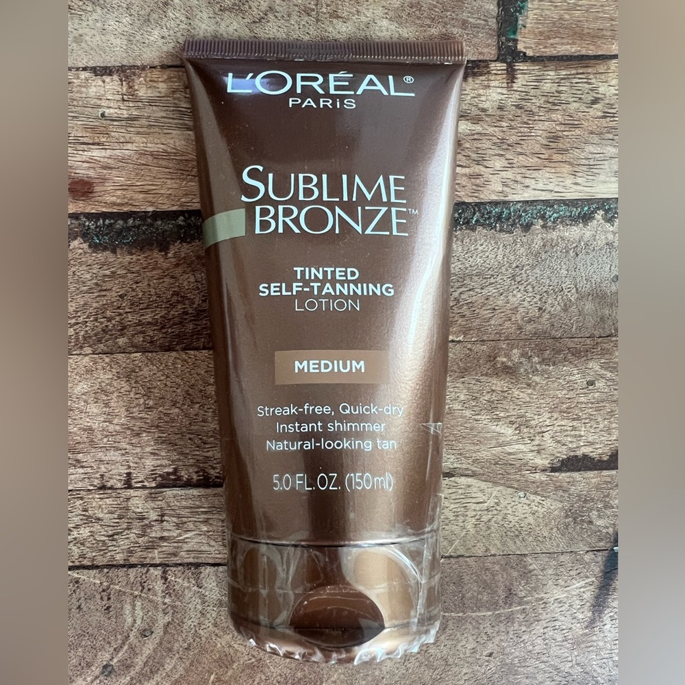 NEW L'Oreal Sublime Bronze Tinted Self Tanning Lotion Medium HTF DISCONTINUED